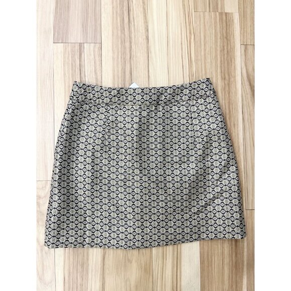 WAYF Daisy Foulard Print Lined Mini Skirt NWT Button Detail Size S - Picture 5 of 5